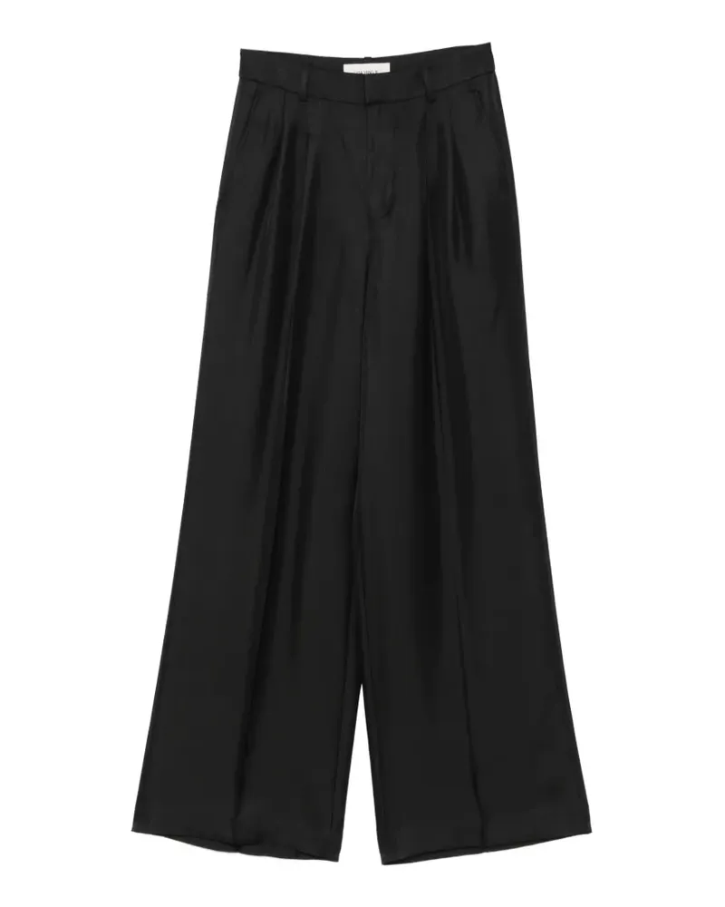 Lisa Yang Hose mit Falten - Schwarz Schwarz