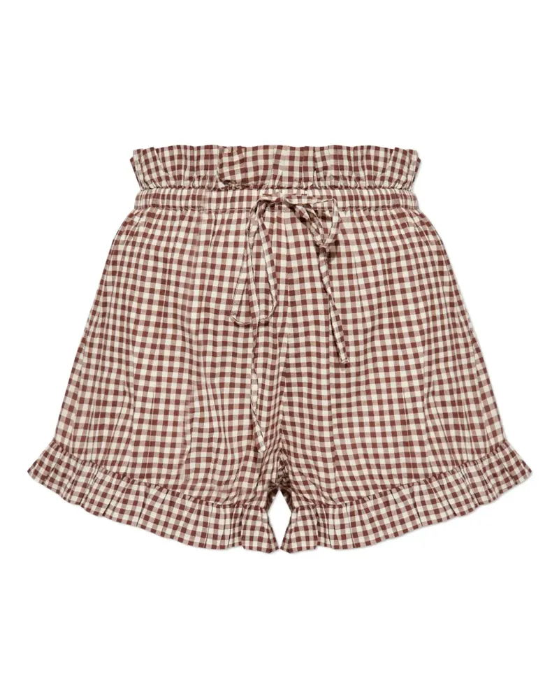 Posse gingham ruffled shorts - Braun Braun