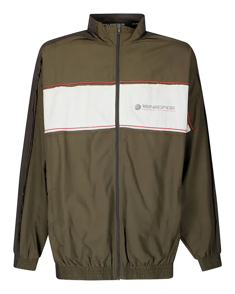 Martine Rose layered track jacket - Grün Grün