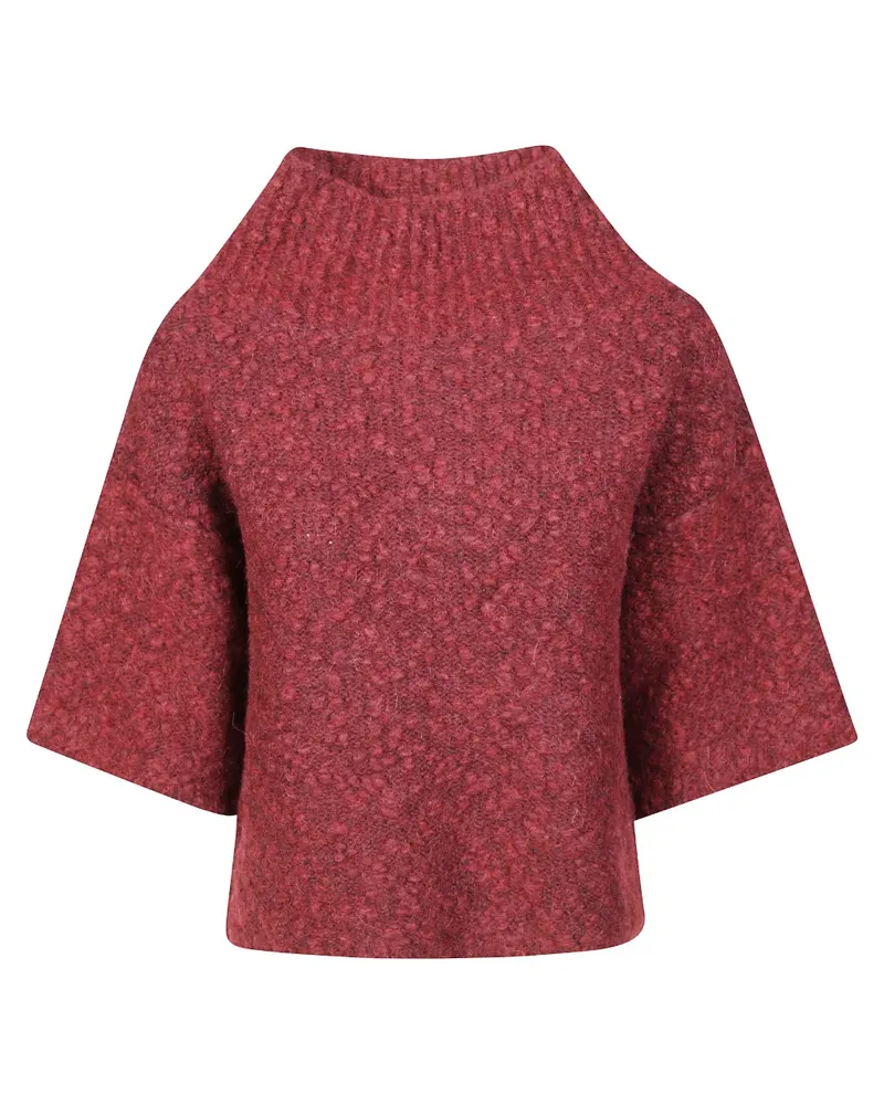 Max Mara Pullover mit Stehkragen - Rot Rot