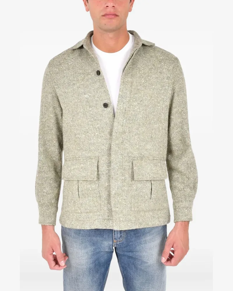 Boglioli flap-pocket overshirt - Grün Grün