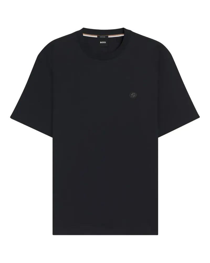 HUGO BOSS T-Shirt mit Double B-Schild - Schwarz Schwarz