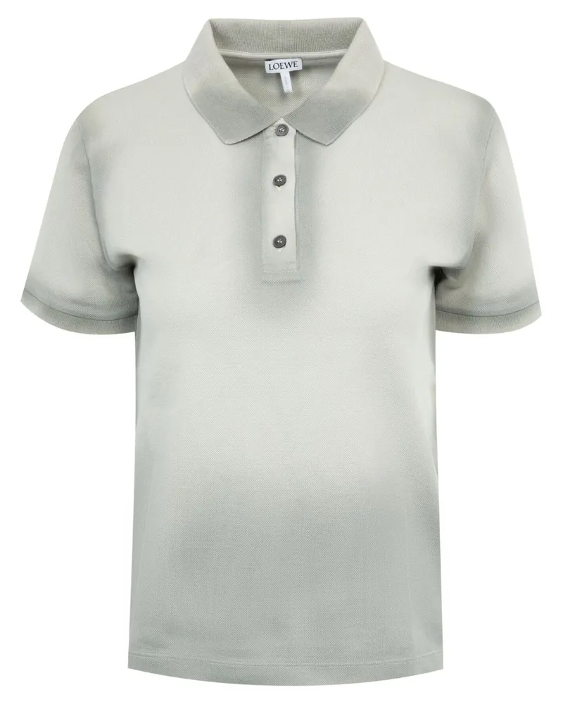Loewe Poloshirt mit ausgeblichenem Effekt - Grau Grau