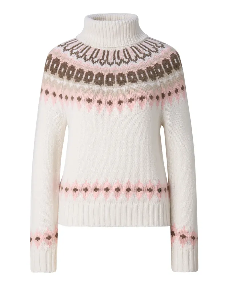 Bogner Ingrid Pullover aus Jacquard - Weiß Weiß