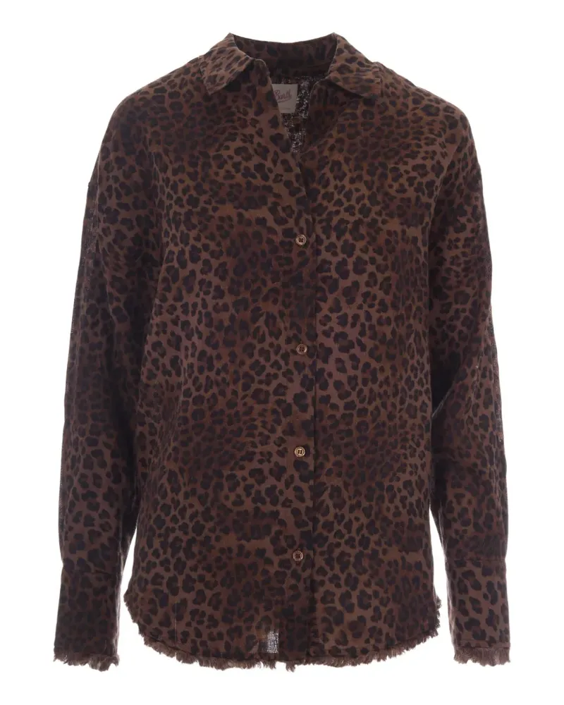 MC2 Saint Barth Cristal Hemd mit Leopardenprint - Braun Braun