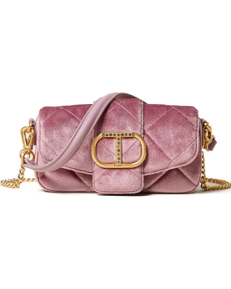 Twin-Set Gesteppte Amie Tasche mit Schmucksteinen - Rosa Rosa