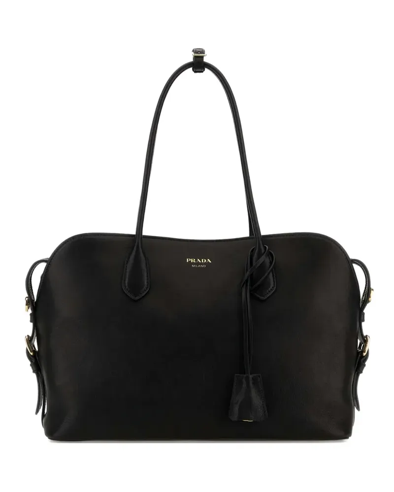 Prada large leather tote bag - Schwarz Schwarz