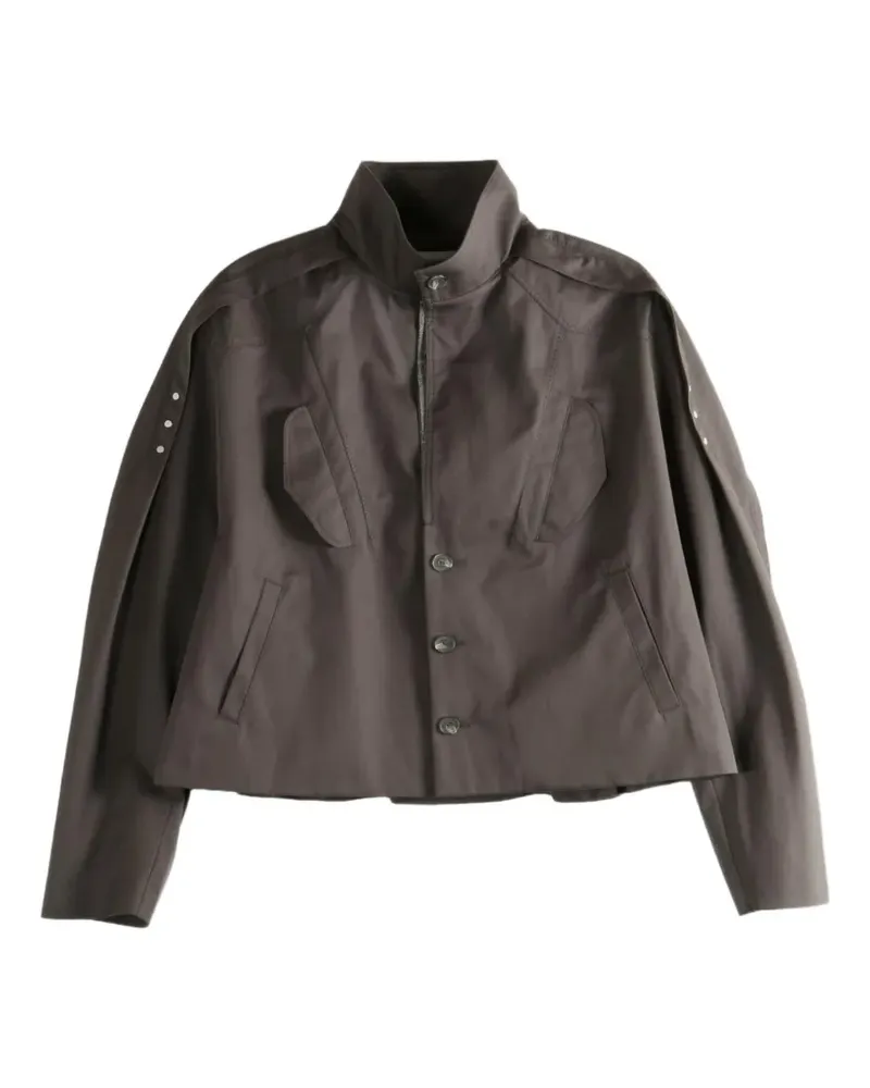 KIKO KOSTADINOV Egreta panelled button-up jacket - Braun Braun