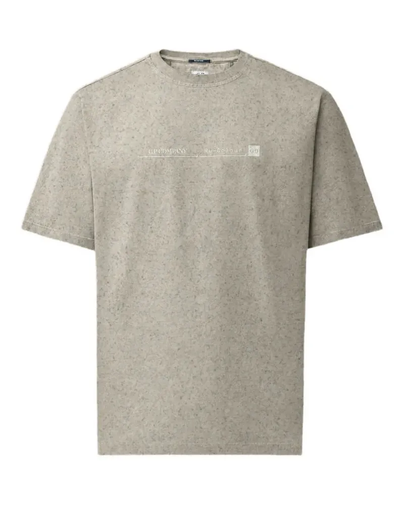 C.P. Company T-Shirt mit Logo-Print - Grau Grau