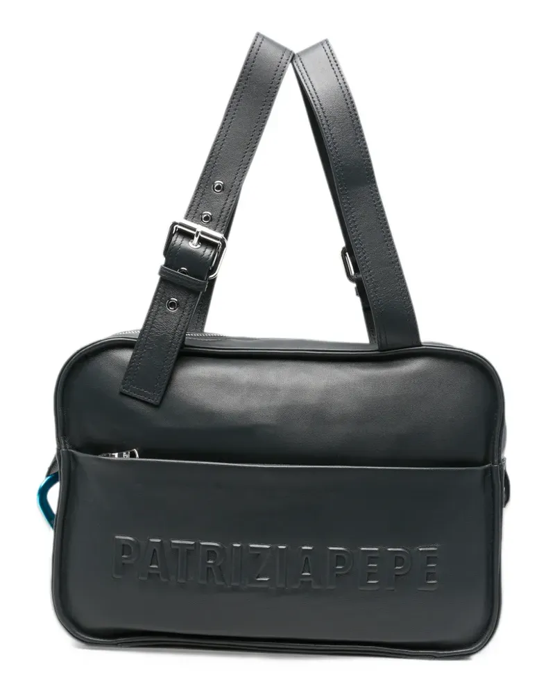 Patrizia Pepe IM)PERFECTION leather shoulder bag - Blau Blau