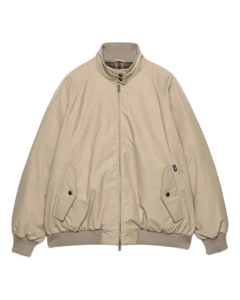 Prada technical poplin down jacket - Nude Nude