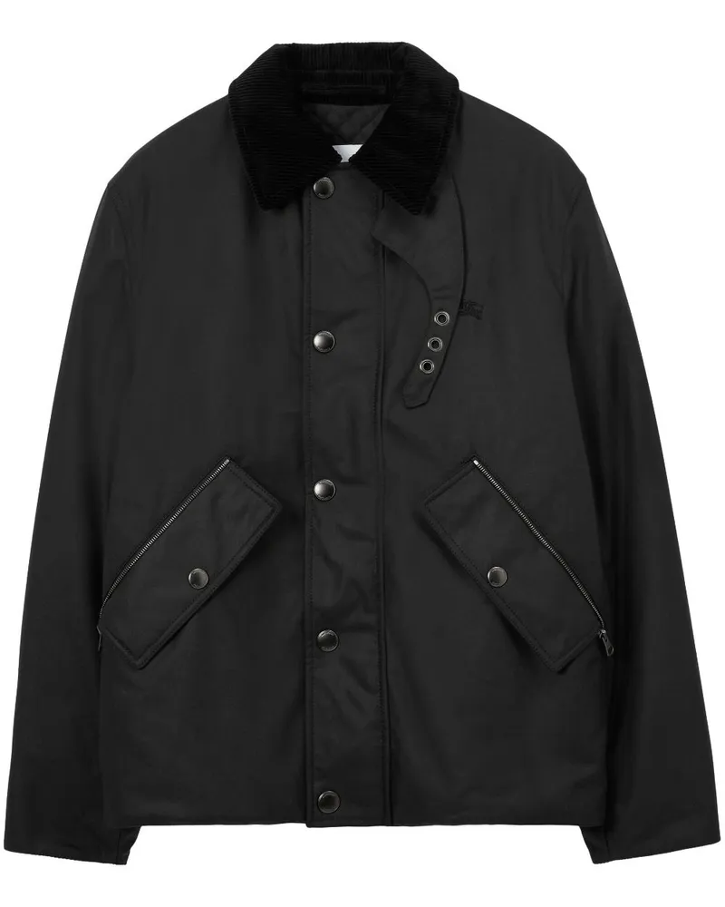Burberry Jacke mit Ritteremblem - Schwarz Schwarz
