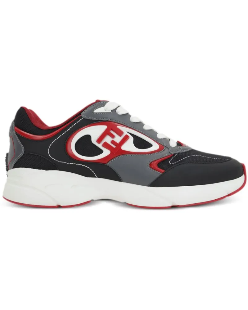 Fendi Sneakers aus Leder - Schwarz Schwarz