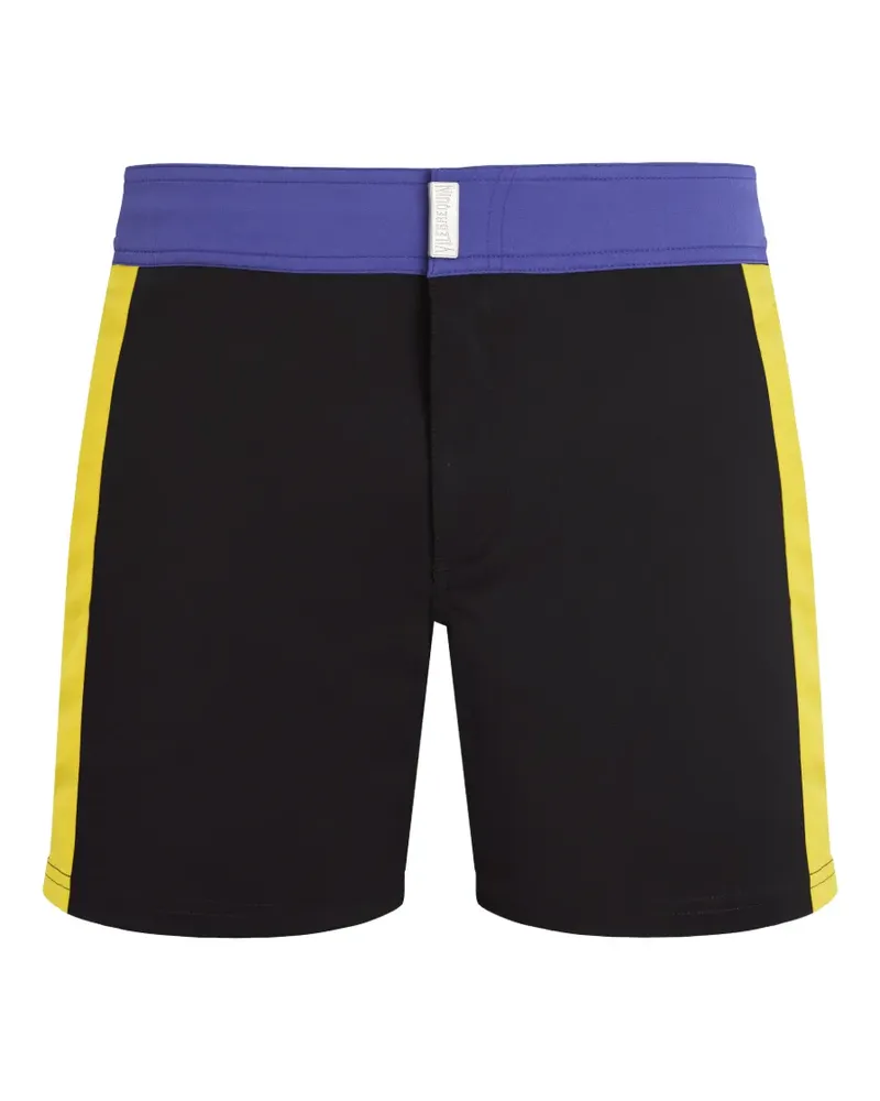 Vilebrequin colour block stretch swim shorts - Schwarz Schwarz