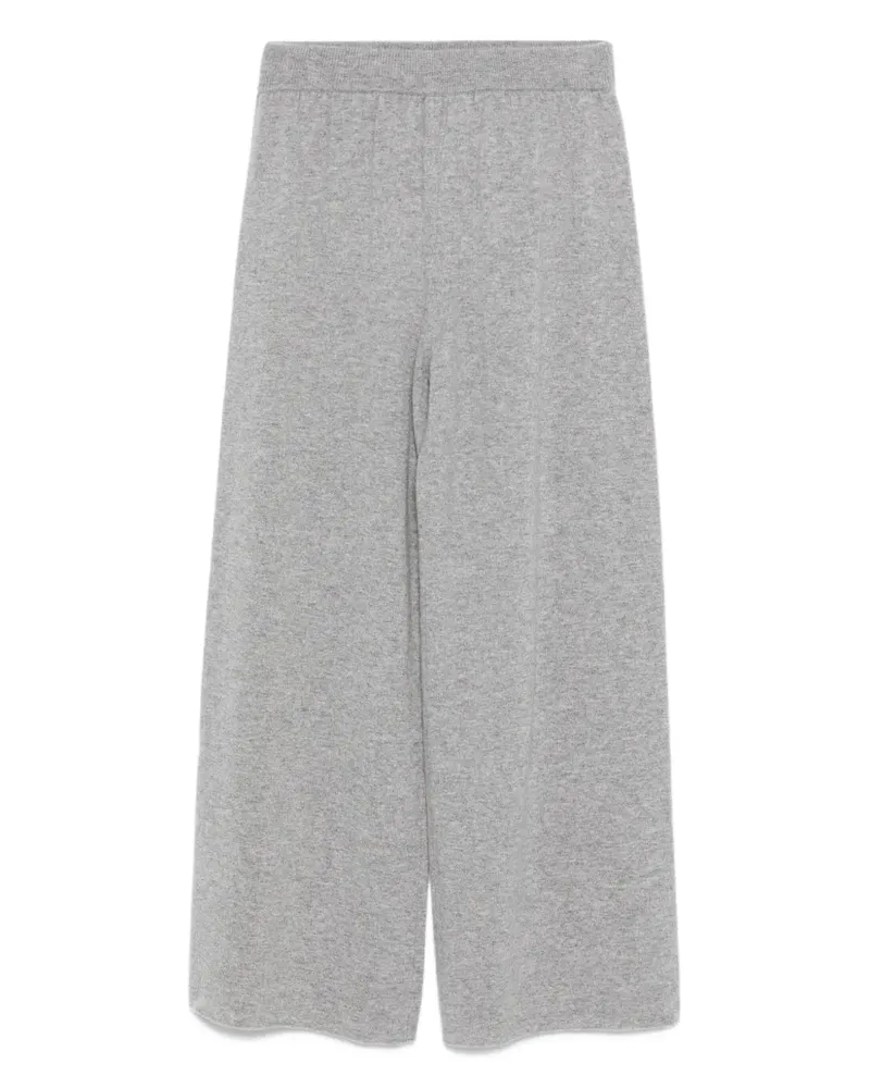 Erika Cavallini Rachele Hose aus Kaschmir mit Stretchbund - Grau Grau