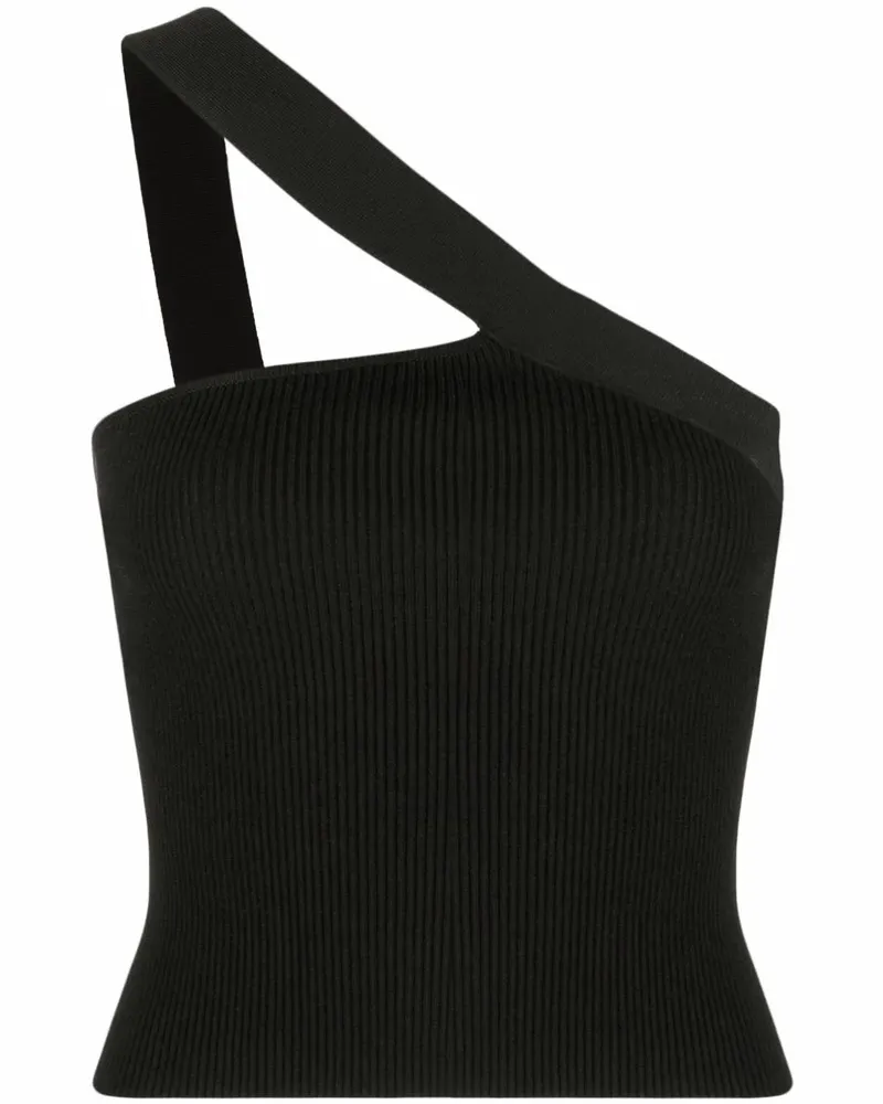 GAUGE81 Gestricktes One-Shoulder-Top - Schwarz Schwarz
