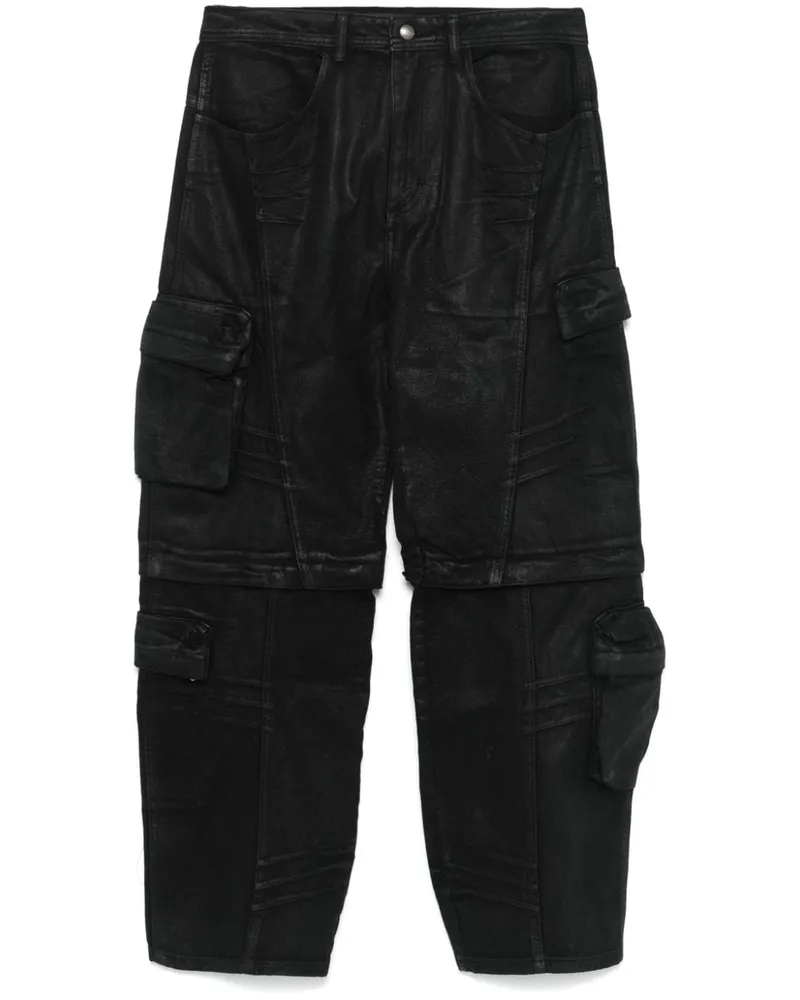 Andersson Bell Weite Jeans mit aufgesetzten Taschen - Schwarz Schwarz