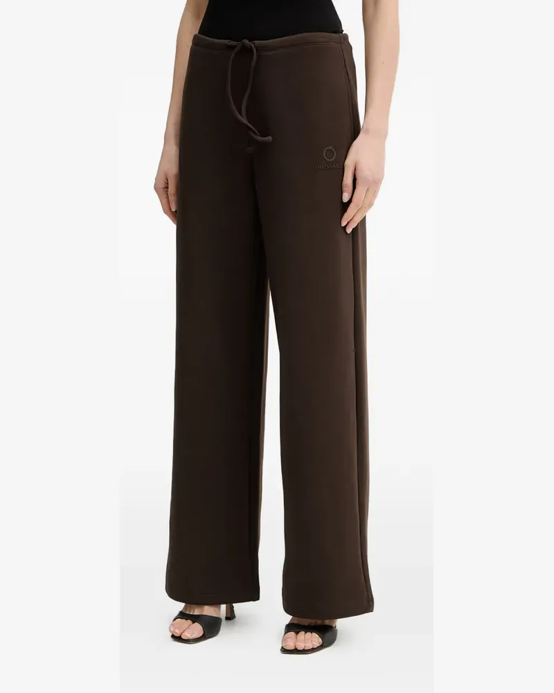 Trussardi wide-leg drawstring track pants - Braun Braun