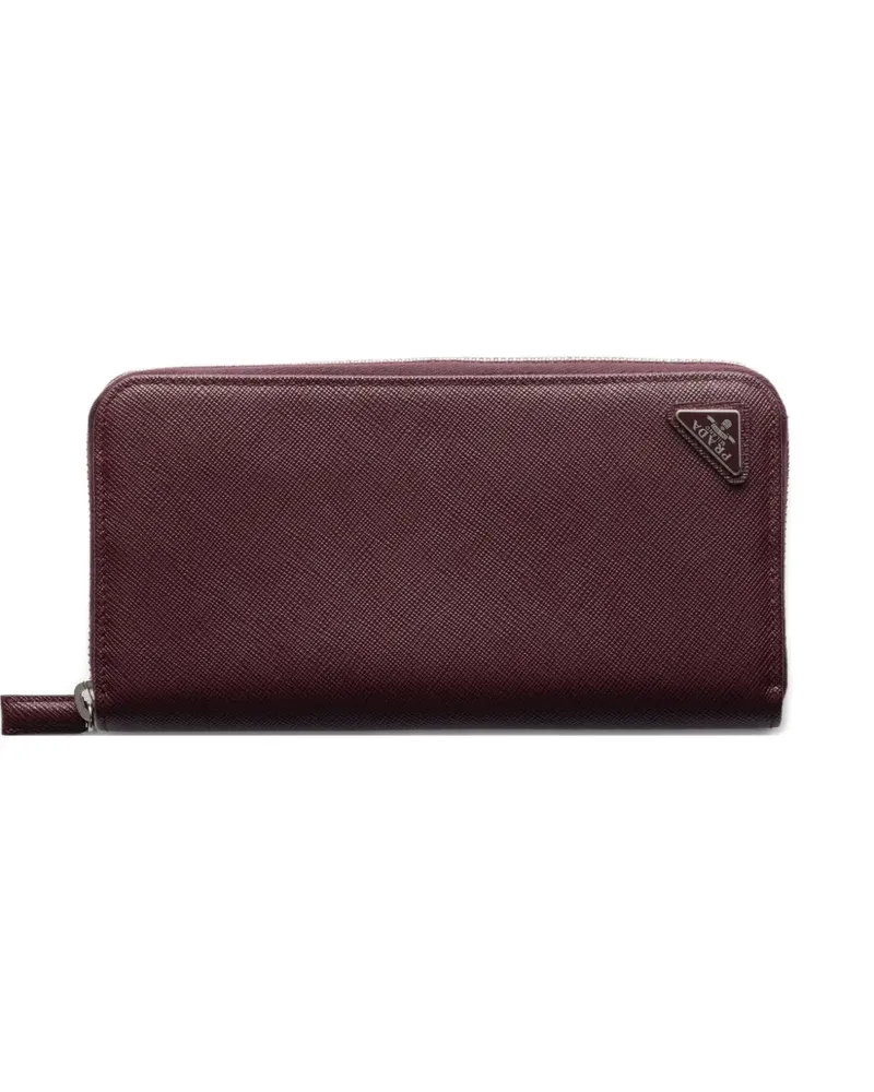 Prada zip logo wallet - Rot Rot