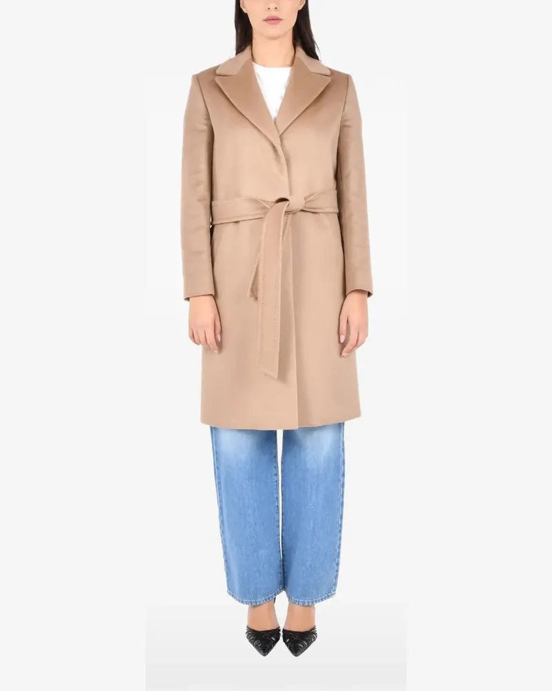 Max Mara belted coat - Nude Nude
