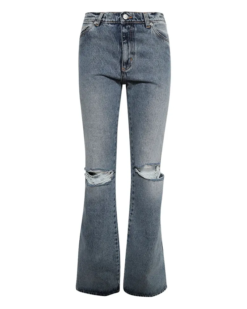 Natasha Zinko Schlagjeans im Distressed-Look - Blau Blau