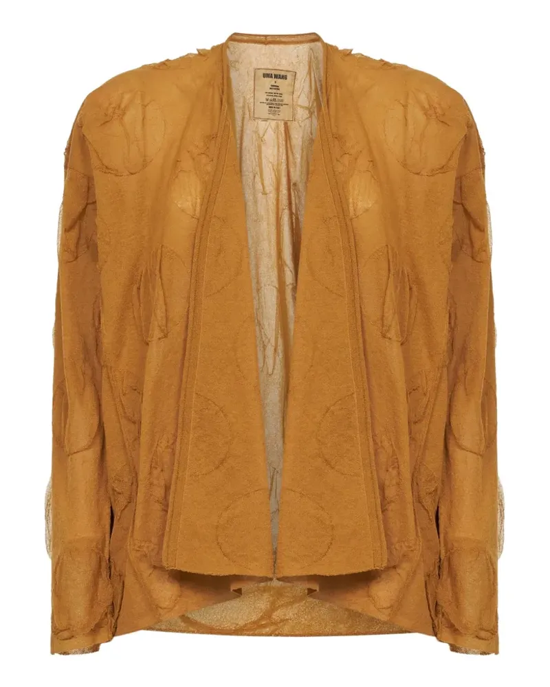 Uma Wang oversized polka-dot cardigan - Nude Nude