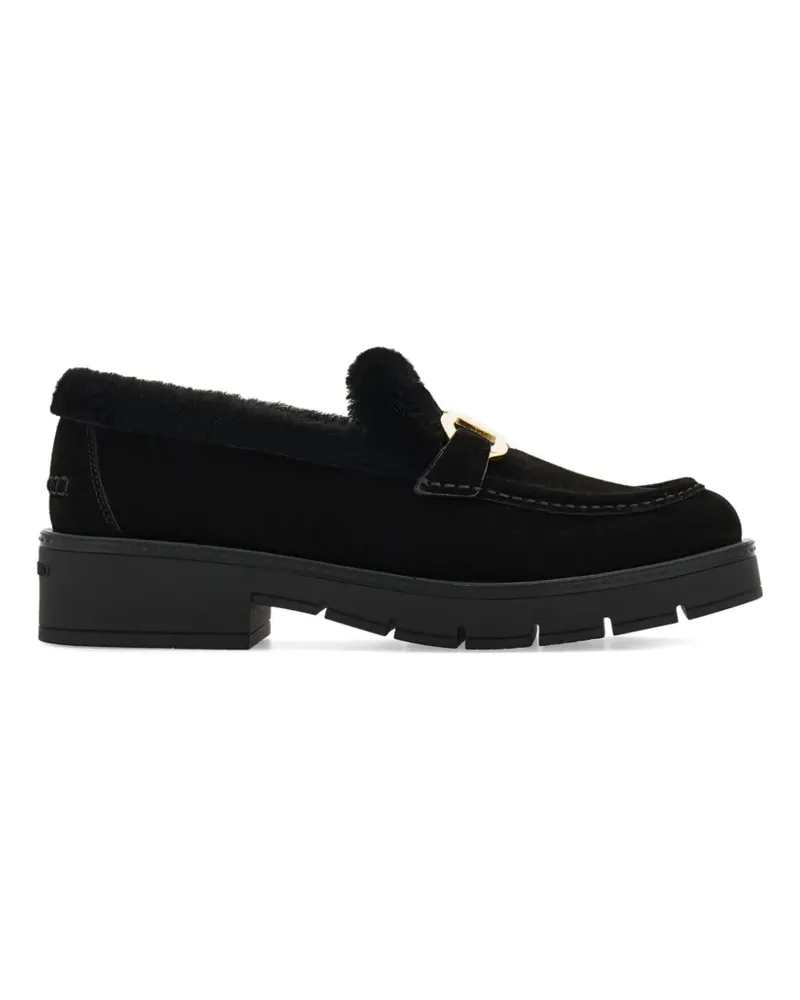 Ferragamo Mokassins mit Gancini-Detail - Schwarz Schwarz