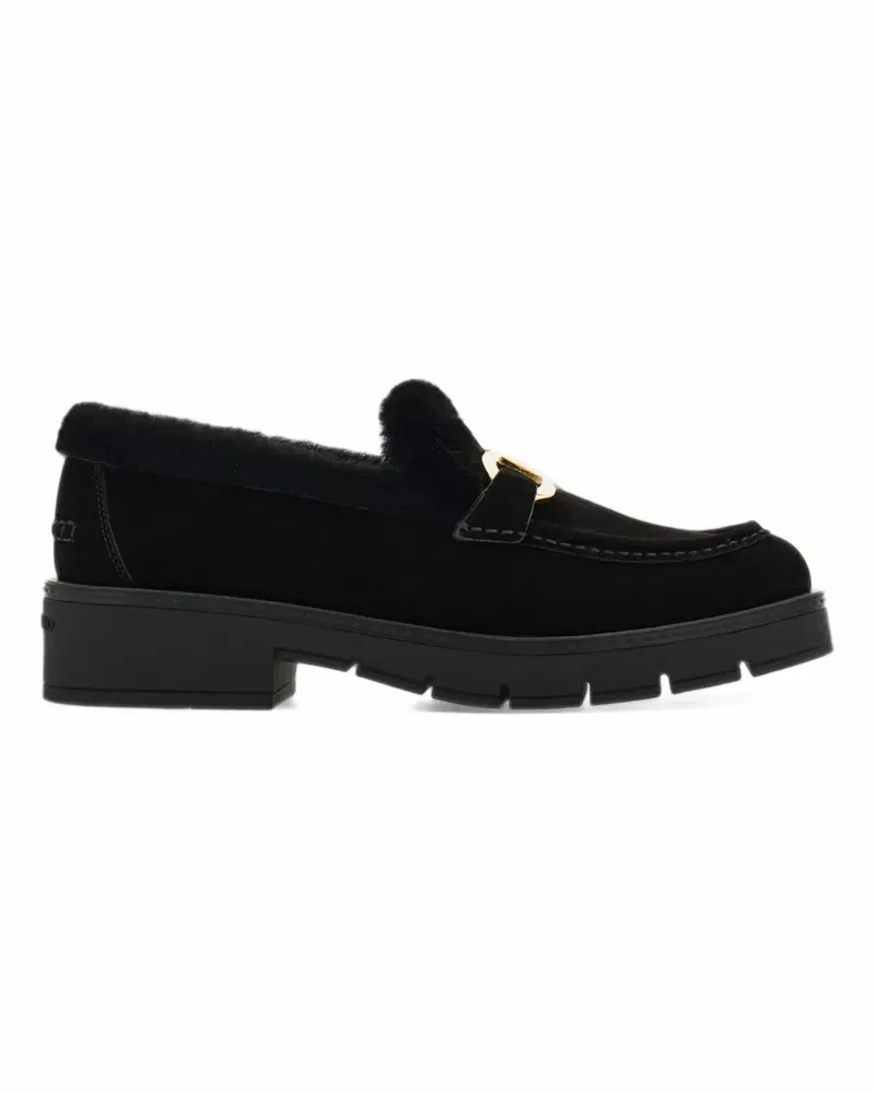 Ferragamo Mokassins mit Gancini-Detail - Schwarz Schwarz
