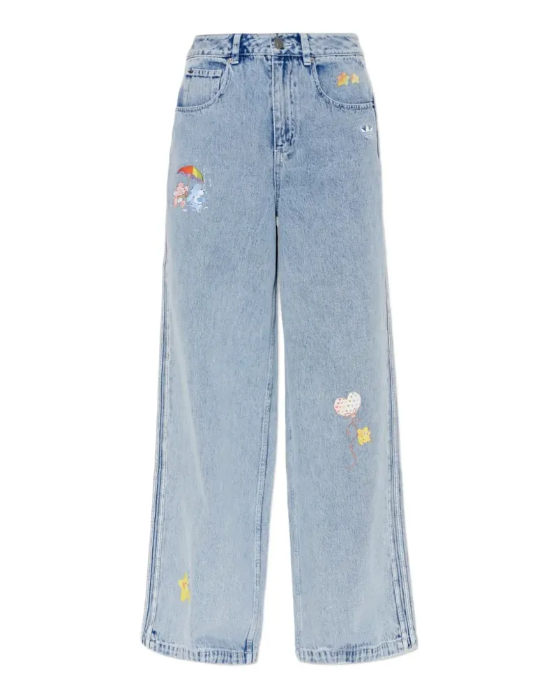 adidas Care Bears Jeans mit hohem Bund - Blau Blau