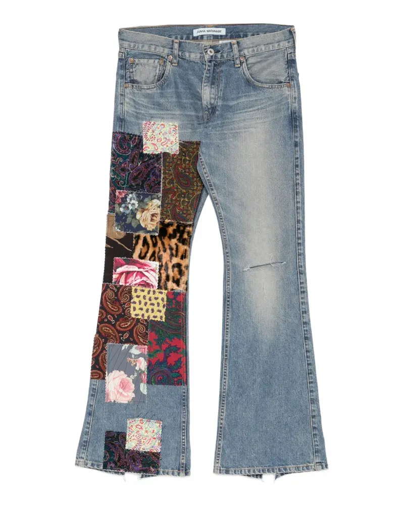 Junya Watanabe Jeans in Distressed-Optik - Blau Blau