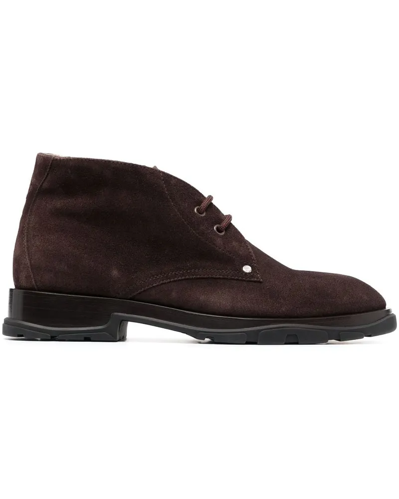 Alexander McQueen Schnürstiefel aus Wildleder - Braun Braun
