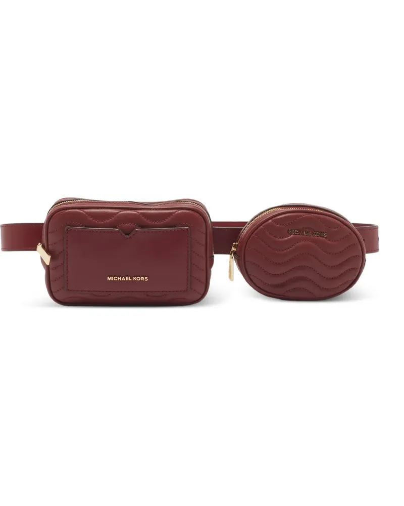 Michael Kors Gesteppte Double Pouch Gürteltasche - Rot Rot