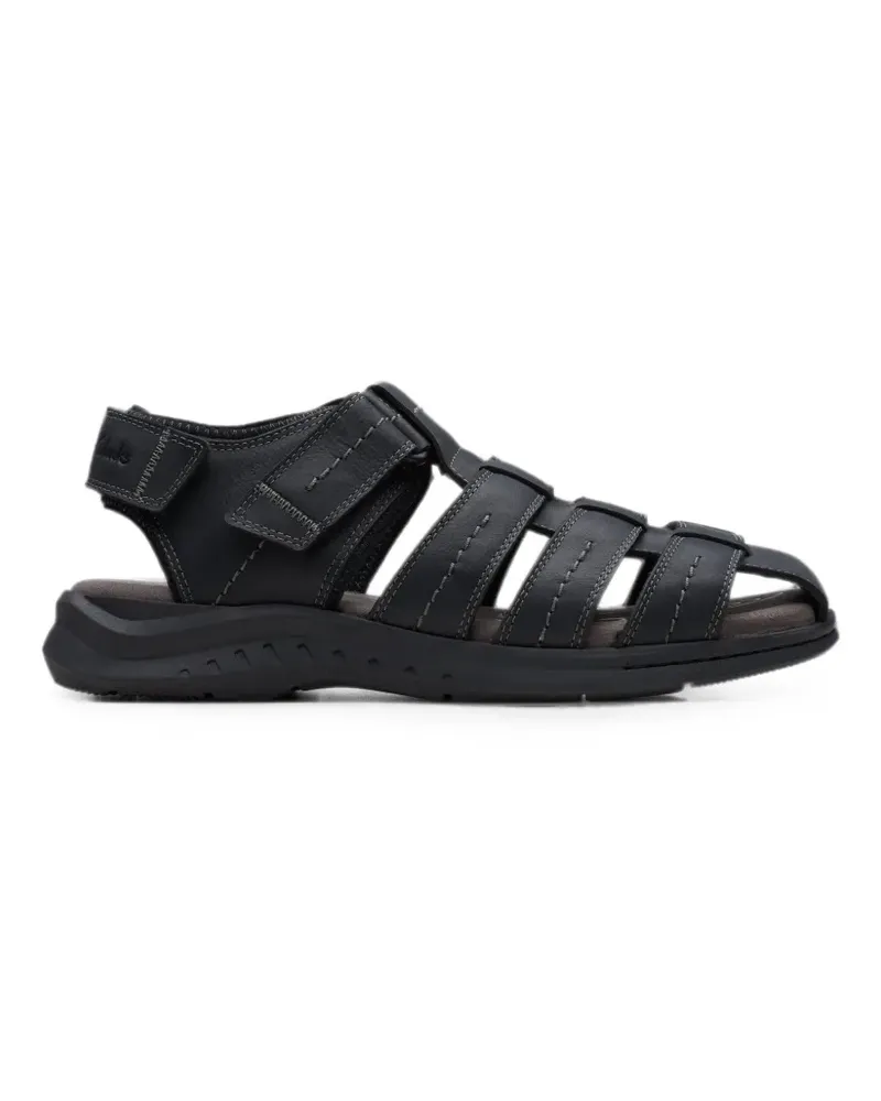 Clarks Walkford Sandalen mit Klettverschluss - Schwarz Schwarz