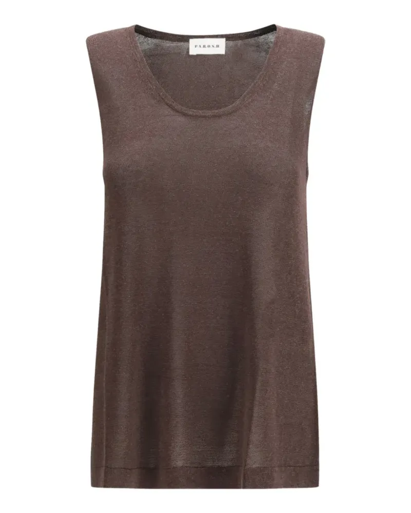 P.A.R.O.S.H. P.A.R.O H. sleeveless top - Braun Braun