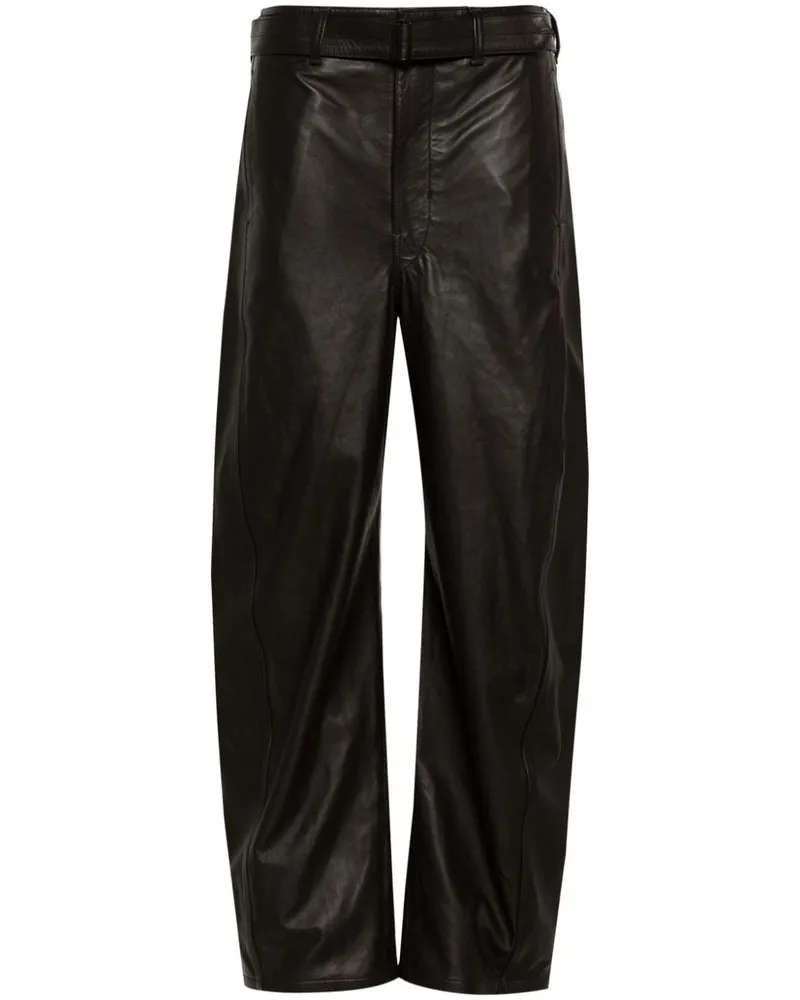 Christophe Lemaire Weite Hose mit hohem Bund - Braun Braun