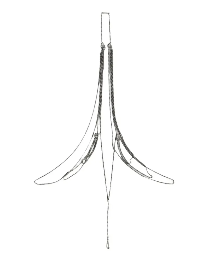 Ann Demeulemeester Petita Halskette - Silber Silber