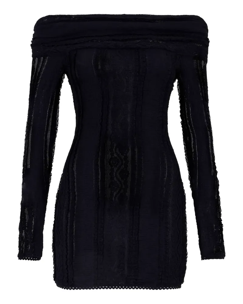 Charo Ruiz Mik Minikleid - Schwarz Schwarz