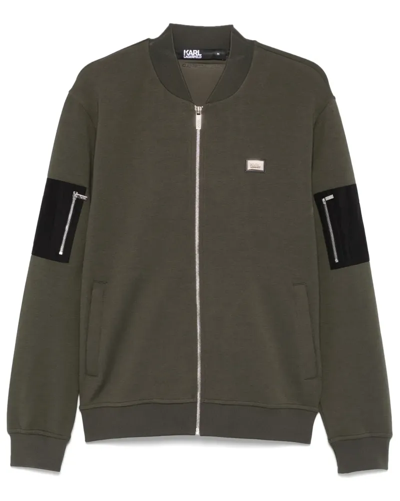 Karl Lagerfeld Sweatshirt mit Reißverschluss - Grün Grün
