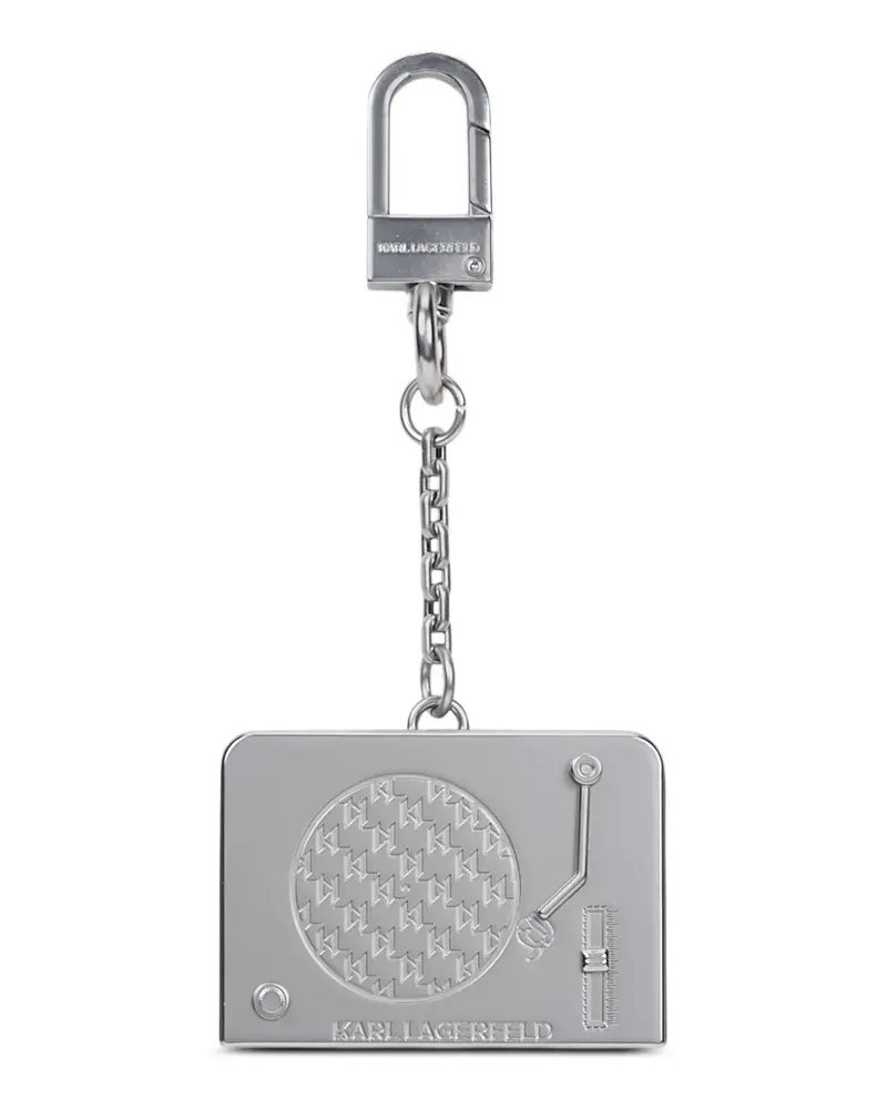 Karl Lagerfeld Ikon Record keychain - Silber Silber