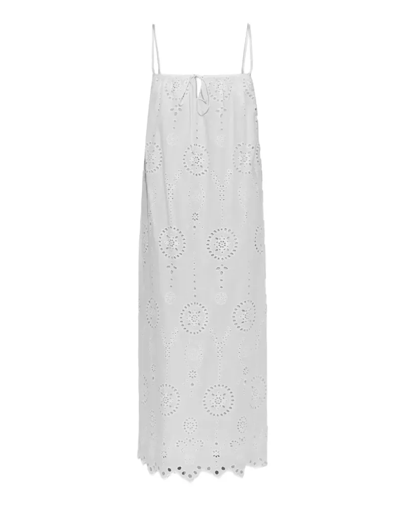 Matteau Midikleid mit Lochstickerei - Weiß Weiß