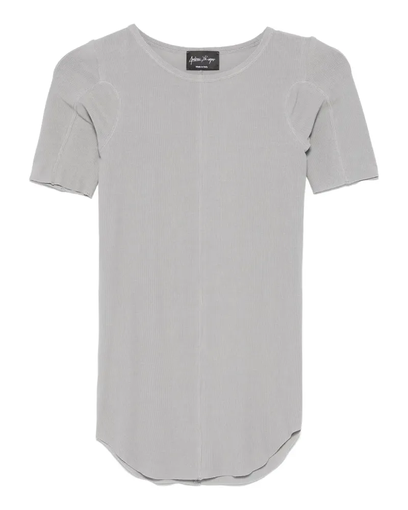 Andrea Ya'aqov Fein geripptes T-Shirt - Grau Grau