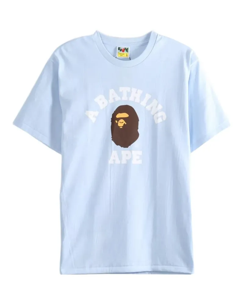 BAPE T-Shirt mit grafischem Print - Blau Blau