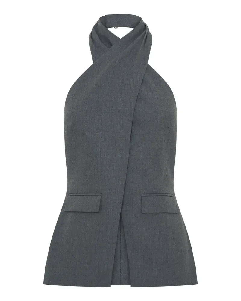Anna Quan Camryn halterneck top - Grau Grau
