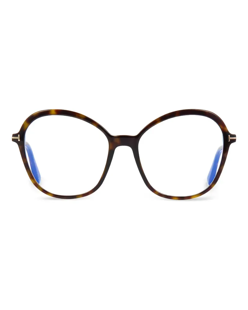 Tom Ford Cat-Eye-Sonnenbrille mit Vollrand - Braun Braun