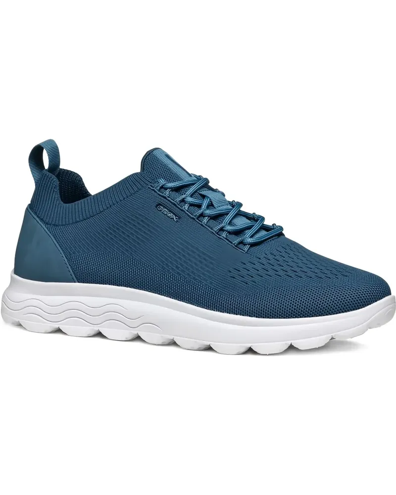 Geox Spherica Sneakers in Strickoptik - Blau Blau