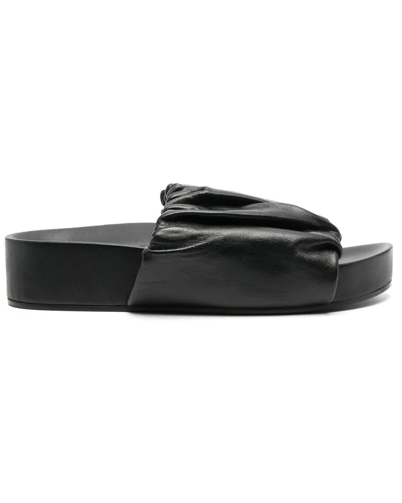 Jil Sander Sandalen mit Plateau - Schwarz Schwarz