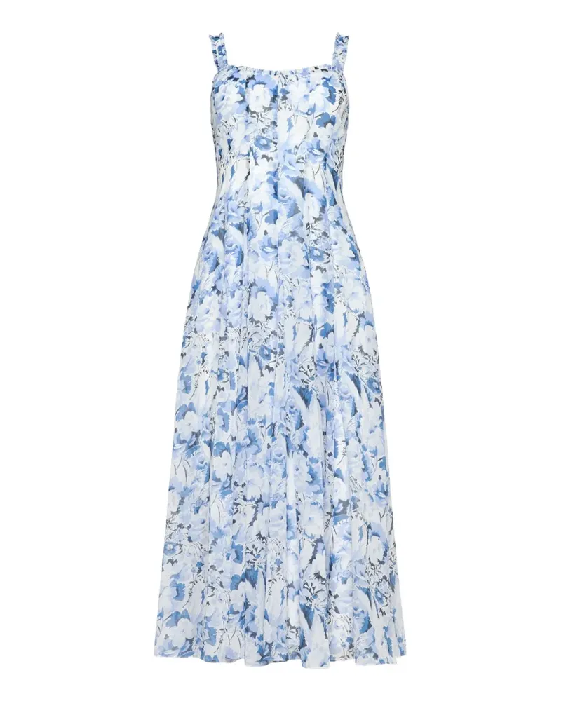 Cinq à Sept Marmo Heirloom Petals floral-print dress - Blau Blau