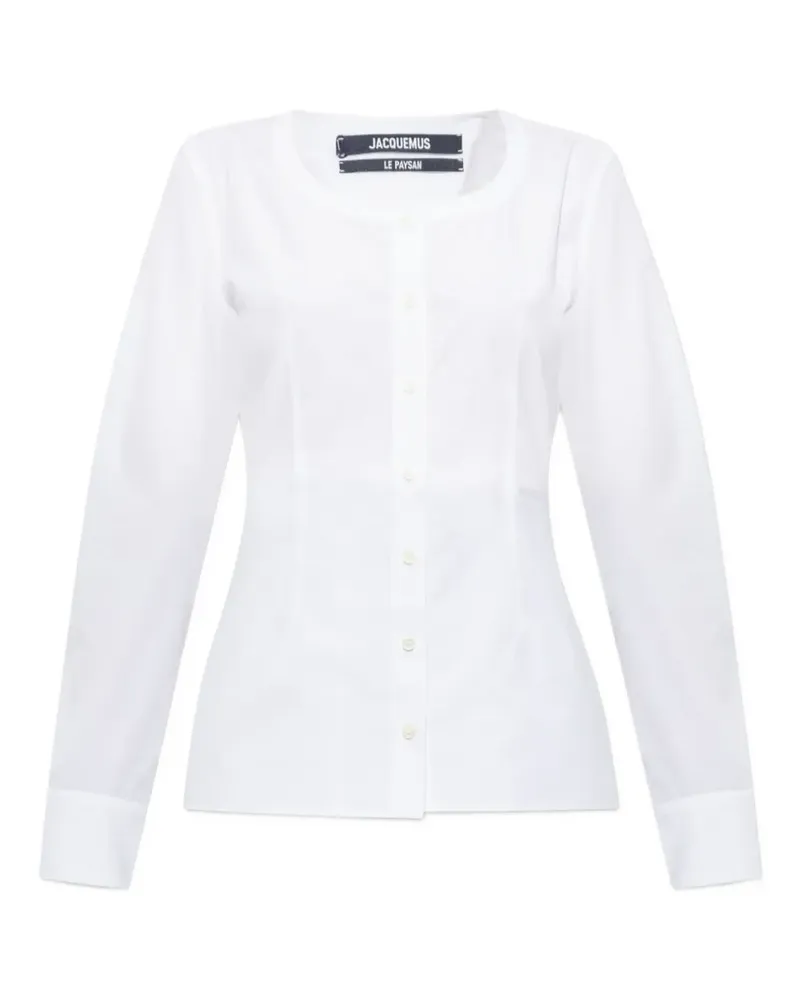 Jacquemus Geknöpfte Bluse - Weiß Weiß