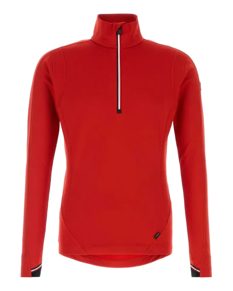 Moncler half-zip long-sleeved mid-layer sweatshirt - Rot Rot