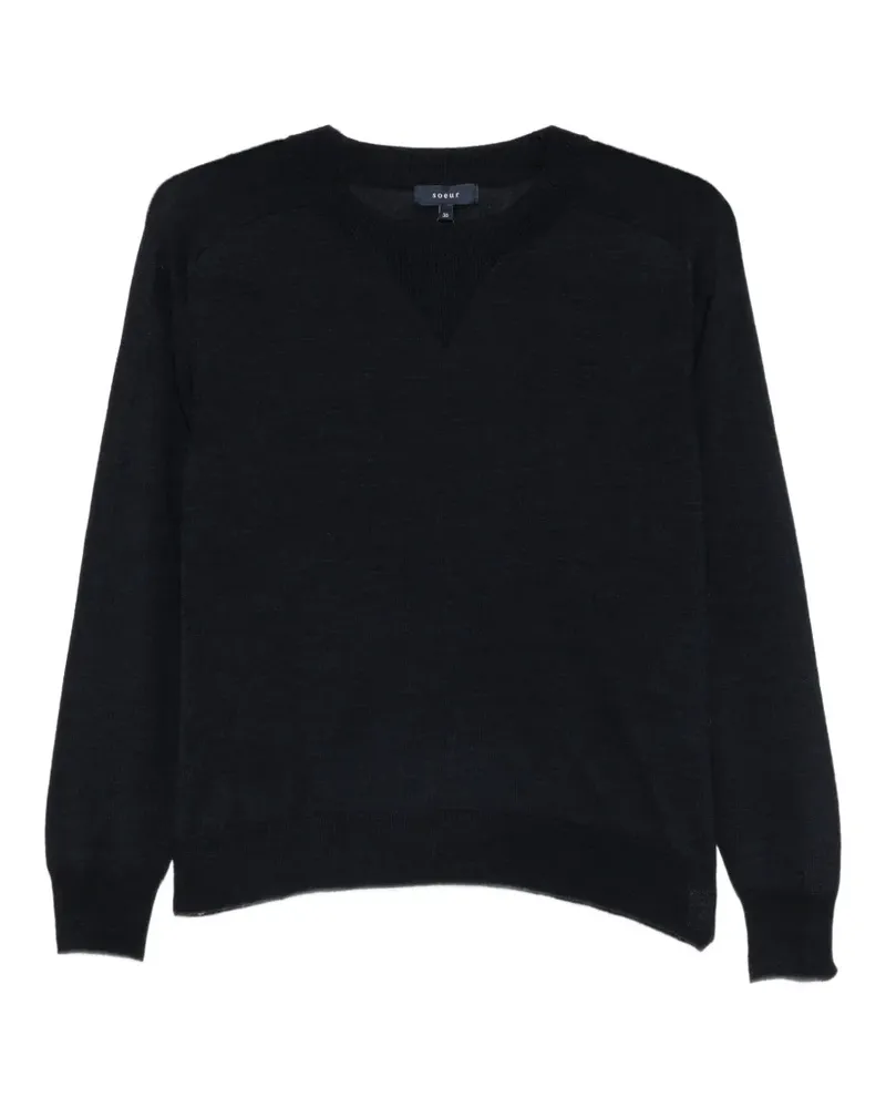 Soeur Pio Pullover mit rundem Ausschnitt - Blau Blau